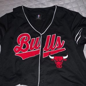 Ladies Chicago Bulls crop top jersey shirt